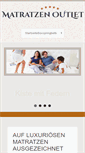 Mobile Screenshot of matratzen-outlet.info